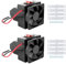 Chauffage de Voiture, 12V 260W Ventilateur de Voiture Chauffage Air Auto Dégivreur Désembuage Désembuage Noir Réchauffeur Air pour Voiture, Petit Espace, Climatiseur (Noir*2)