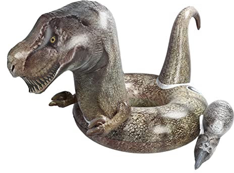 Flotador de la Piscina de Dinosaurios, Anillo de natación a Prueba de Fugas de PVC en espesas, Paseo en Dino Inflable para Piscinas de la Playa, Accesorios de Fotos