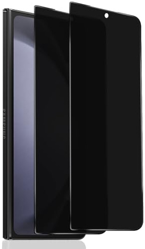 Euukzzea 2 Pièces Verre Trempé Anti-Espion pour Samsung Galaxy Z Fold 5 Protection D'écran, Dureté 9H Anti Rayure Privacy Film Sans Bulles, Anti-Spy Privacy Protecteur Vitre