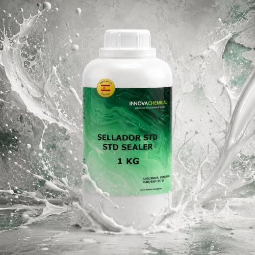 INNOVA CHEMICAL Sellador al Agua 1kg para Microcemento Cemento Mortero y Madera