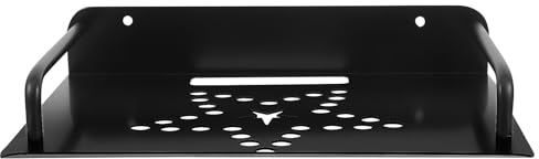 Ipetboom Wall Mounted Router Holder Practical Wall Mount Shelf Rack with Stable Aluminum Alloy Construction and Simple Design for Home Office Media Storage