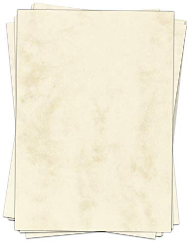 50 Blatt Briefpapier (A4) | Marmor Beige | Motivpapier | edles Design Papier | beidseitig bedruckt | Bastelpapier | 90 g/m²
