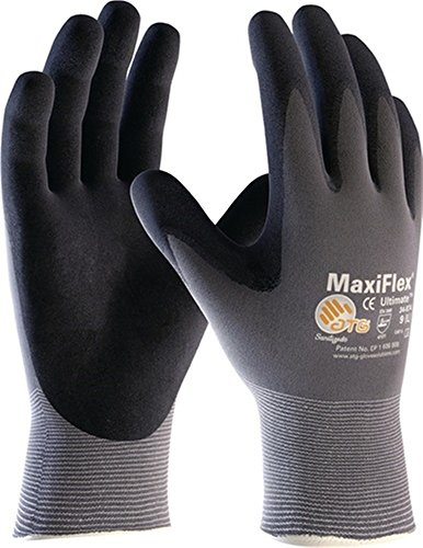 Handschuhe MaxiFlex Ultimate 34-874 Gr.9 grau/schwarz Nitril EN 388 Kat.II, 12PR