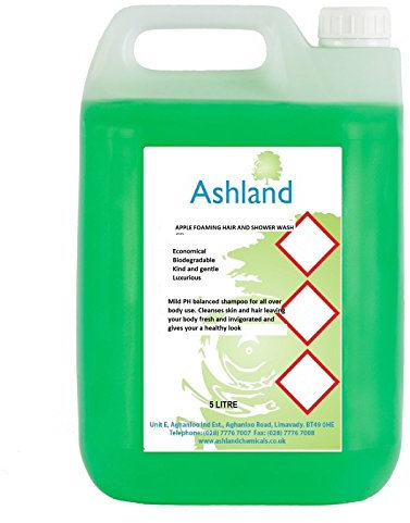Ashland Foaming Hair Shampoo & Body Wash Shower Gel 5 Litre