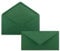 75 Brief-Umschläge Dunkel-Grün DIN Lang - 110 x 220 mm (11 x 22 cm) - Nassklebung ohne Fenster - Ideal für Einladungs-Karten - Serie FarbenFroh