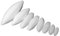 8 STK Ei Form PTFE Magnetrührstäbchen Set Labor Magnetrührfisch Magnet Rühr Mischer Rührstangen Weiße Farbe Magnetic Stirrer Mixer Stir Bar