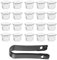 KIMISS 20Pcs Radmutternabdeckungen, Radmutter Felgenabdeckung Nylon Kunststoff Reifenmutter Abdeckungen Für 307 308 408 206 207
