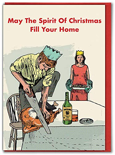 Modern Toss Official Funny Christmas Cards -'Turkey Saw Up' - Alternative Xmas Cards For Him Her Friends Mates Men Women Mum Dad - Sold By Brainbox Candy