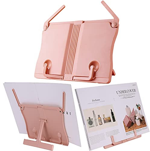 Folding Desktop Music Stand Adjustable Book Stand ABS Sheet Music Holder Reading Bookshelf for Guitar Piano Violin