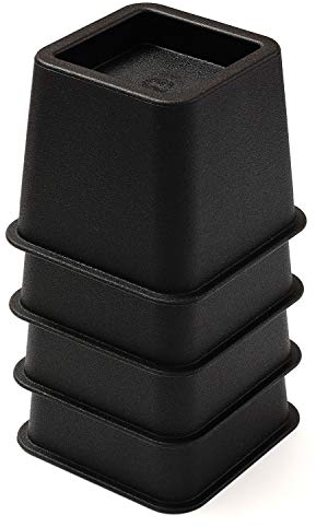 Betterhöher Möbelerhöher 7.6 cm, 4er-Set Möbelerhöhung Hochleistungs-Möbel-Riser Betterhöhung für Sofa Tisch Couch Hubhöhe von, Schwarz