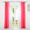 HeichkelL 2er-Set Farbverlauf Gardinen mit Kräuselband Rot BxH 140x245cm 2 Stück Voile Vorhänge Transparente Moderne Gardinenschals Verlaufenfarbige Fensterstores für Wohnzimmer