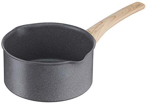 Tefal Natural Force Stielkasserolle, 16 cm, 1,5 l, Grau gesprenkelt
