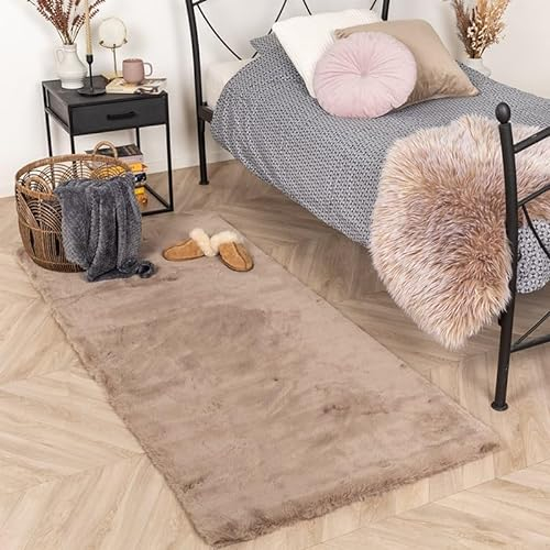 FRAAI | Home & Living Hochflor LäUfer - Comfy Supreme Taupe - Shaggy, Einfarbig - Modern, Skandinavisch - Schlafzimmer, Flur - Fellteppich - Carpet