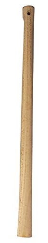 Tradineur - Mango para hacha de madera 90 x 6 x 3,2 cm, mango barnizado de repuesto con agujero, resistente y duradero, herramientas de jardín