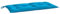 vidaXL Gartenbankauflage, Bankauflage Sitzkissen Outdoor, Polsterauflage Auflage für Gartenbank, Bankpolster Bankkissen, Hellblau 110x50x7cm Oxford-Gewebe
