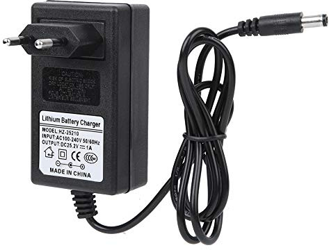 VGEBY Tragbarer Batterieladeadapter aus Kunststoff, Zubehör Geeignet für Kleine Elektrische Ladegeräte 100 V-240 V US 25,2 VV Tragbare Powerbanks 4-6 PS Außenborder 6BX-24360