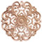 ORFOFE 1 Pc Décor D'incrustation d'angle Sculpté Art Mural en Bois Sculpté Appliques Décoratives en Bois Decoration Murale Bois Sculpté Stickers Muraux Floraux Fleur Bambou Armoire Plaque