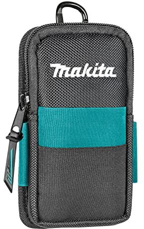 Makita E-15556 Smartphone Gürteltasche, passend für die gängigsten Smartphones, inklusive Karabiner und Kunststoffclip, Platz für Visiten- oder Bankkarten, Polyester, 100 x 40 x 185 mm (LxBxH)
