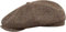 Sterkowski Shelby Cap | 100% Harris Tweed Newsboy Cap für Herren | 8-Panel Peaky Style Hut, blau/braun, 54 EU