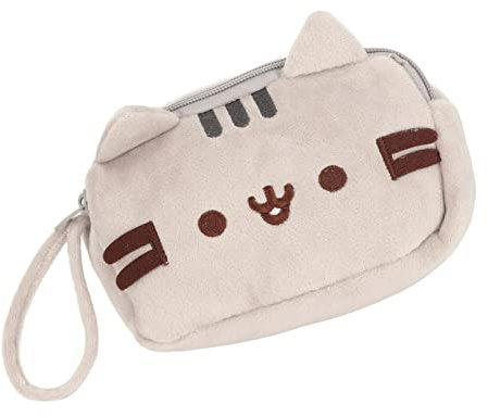 Trousse à Crayons de Chat, Trousse de Toilette de Chaton de Poignée Portative élégante Mignonne de Toile pour l'école