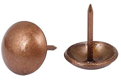 25 mm runder Großkopfnagel, rotes Kupfer, antike Polsternägel, rote Kupfer-Möbelnägel für Möbel, Korkplatten, Holzmöbel, dekorative DIY-Projekte, 30 Stück (rotes Kupfer, 2,5 cm)