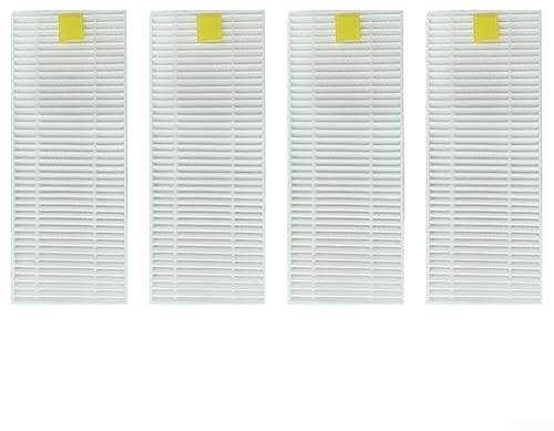 Lot de 4 filtres de rechange pour robot aspirateur pour MEDION 20041 S12 SW MD 19601