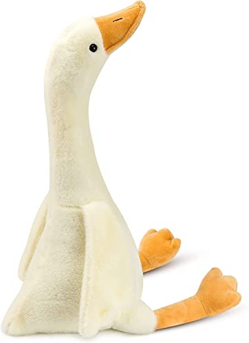 Gustaw Teddybär Groß XXL Gans - Plüschbär, Kuschelbär XXL Plüschtier, Spielgefährte und Deko in einem - Stofftier, Plüschtier Kuscheltier Teddy Bear (beige und gelb, 160cm)