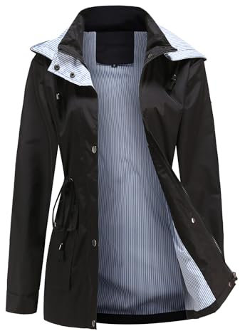 Cocila - Cappotto Donna Invernale Lunga Con Pelliccia Black