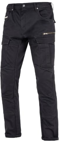 John Doe Defender - Monolayer |CE - Zertifizierung AAA | Motorradhose| Atmungsaktiv | Cargo Hose | Hose mit Seitentaschen | Mit Protektoren