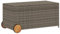 vidaXL Gartentruhe mit Rollen Grau 190L Poly Rattan