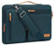 MOSISO Sacoche Ordinateur Portable,Sacoche PC Portable 17-17,3 Pouces Compatible avec MacBook,HP,Dell,Sac Ordinateur Sac Messager Côté Ouvert avec 4 Poches Zipper&Poignée,Sarcelle Foncé
