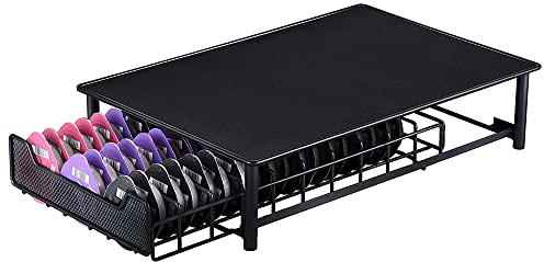 Willonin Porte Dosette de Café Support de Capsule Rangement Tiroir,porte-dosettes de café,Supports pour Capsules de Café Tassimo,Machine de Tassimo (28*42*9.5cm-Noir-60pcs)