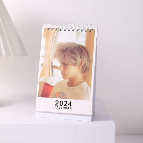 Kim Tae Hyung V Schreibtischkalender Kim Tae Hyung 2024 Schreibtischdekoration V Layover Tischkalender Neujahr Urlaub Geschenk