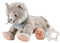 Sterntaler Spieluhr M Katze Lilly - Baby Spieluhr aus Plüsch-Material, waschbar mit herausnehmbarer Spieluhr, Brahms Wiegenlied - Einschlafhilfe, wirkt beruhigend zuhause & unterwegs, grau
