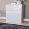 Vida Designs Commode à 3 tiroirs pour vêtements – Organisateurs de placard et armoire de rangement pour couloir, entrée, chambre à coucher et salon (blanc, brillant)