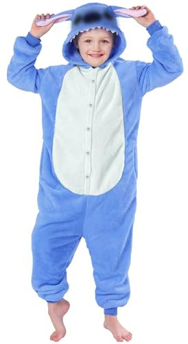 GreenYeah Costume Children's Pyjamas, Children's Pyjamas Cosplay, Cartoon Costume Onesie Jumpsuit, Children's Animal Onesies, Children's Onesie Jumpsuit Pyjamas Boys Girls with Hood, Carnival Fancy