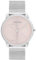 Calvin Klein Zwei-Zeiger-Quarzwerk-Uhr für Damen Kollektion CK Iconic mit Silbernes Edelstahl-Mesh-Gliederarmband - 25300015