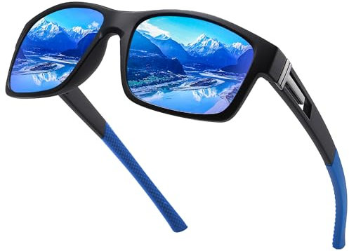 Ulknyss Sonnenbrille Herren Polarisiert Sportbrille für Männer Angeln Autofahren Sportlich mit UV400 Schutz Sport Sonnenbrillen