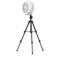 SIBOMTEX - Ventilador plegable Tr de mesa, ventilador de techo, ventilador de suelo 3 en 1, 4 velocidades, velocidad del viento, intensidad de iluminación de 3 velocidades, batería integrada de 10000
