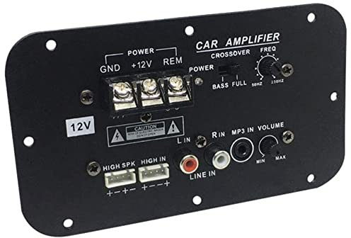 Plmvhpb Scheda 'Amplificatore per Subwoofer per Auto, Scheda 'Amplificatore per HiFi Ad Alta Potenza Subwoofer da 500 W DC 12V