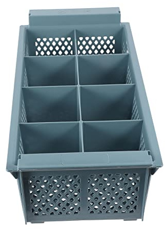 Dishwasher Cutlery Basket Plastic Utensil Basket 8 Compartment | Dishwasher Cutlery Holder, Replacement Basket for Kitchen Use, Office Supply Storage