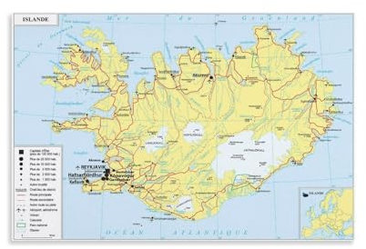 Island-Wandkunst, Gemälde, Leinwand, Wohnzimmer-Druck, Schlafzimmer-Dekor, 40 x 60 cm