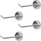 4 pezzi Ganci Magnetici, Resistenti Robusti Ganci da Parete per Appendere Oggetti Portata Fino a 3kg Ideali per Navi da Crociera Frigoriferi Cucine Garage Armadietti (Argento)