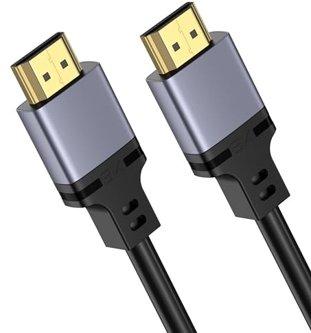 Tobfit HDMI Kabel 8K@60Hz,HDMI Kabel 4K@144Hz/120Hz 8K@60Hz, 48Gbps für PS5, Xbox Series, Switch, Laptop, HDTV, Blu-ray,Beamer, Display,TV Box(2m)