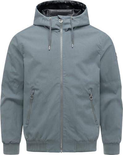 Ragwear Herren wasserdichte leichte Jacke kurze Übergangsjacke atmungsaktiv mit Kapuze Stuartt Summer YOUMODO S-6XL