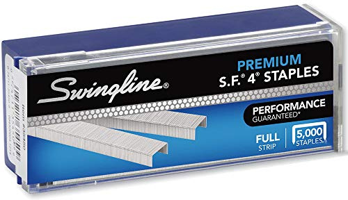 Swingline S.F.(R) 4 Premium Staples 5,000/Box-.25, Full Strips
