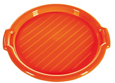 Bentom 030/0000 - Bandeja redonda (plástico), color rojo