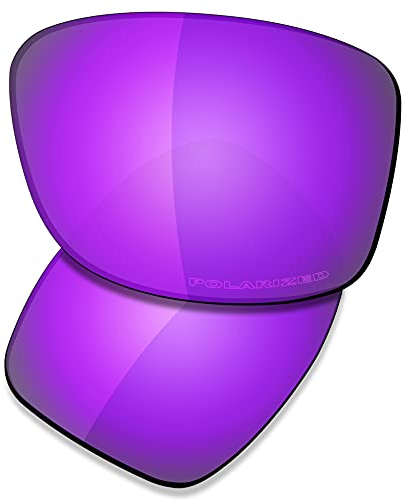 Saucer Verres de rechange premium pour lunettes de soleil Oakley Jupiter Squared OO9135, Haute défense – Violet polarisé, taille unique