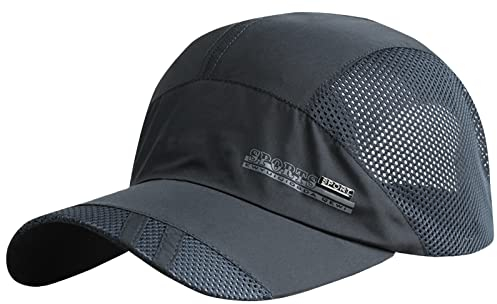 AIEOE Atmungsaktive Kappe Outdoor Kappe Leicht und Schnelltrocknend Basecap Baseball Cap - Dunkelblau