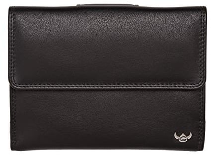 Golden Head Polo RFID Protect Ladies Purse Wallet Black